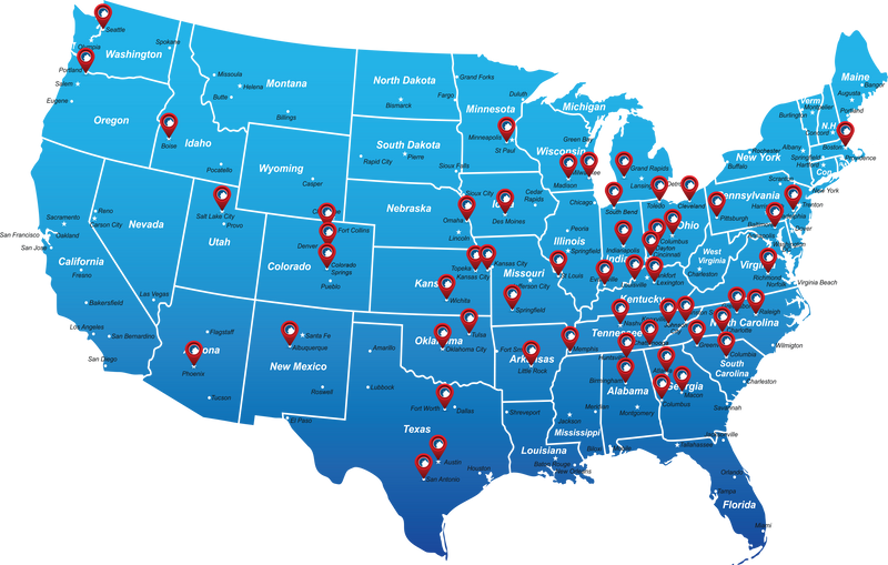 Champion Locations map