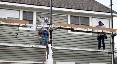Finished home with new Champion siding installed