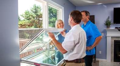 Champion installer doing final inspection of installation