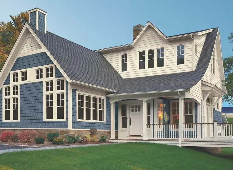 House with blue Composite 365 Siding