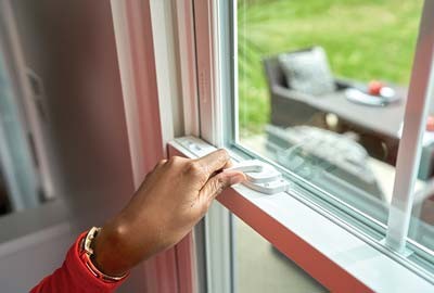 Photo of window locked and fully closed