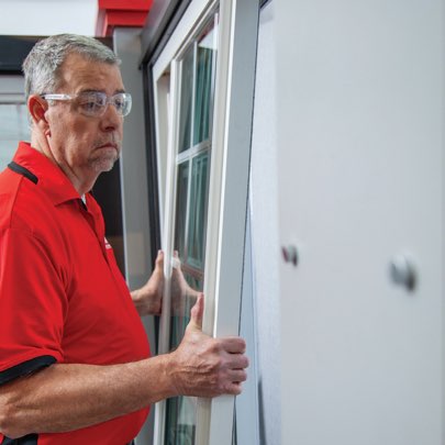 How to Remove and Replace the Sash on Your Sliding Windows - Step 2: Push Up to Top Track