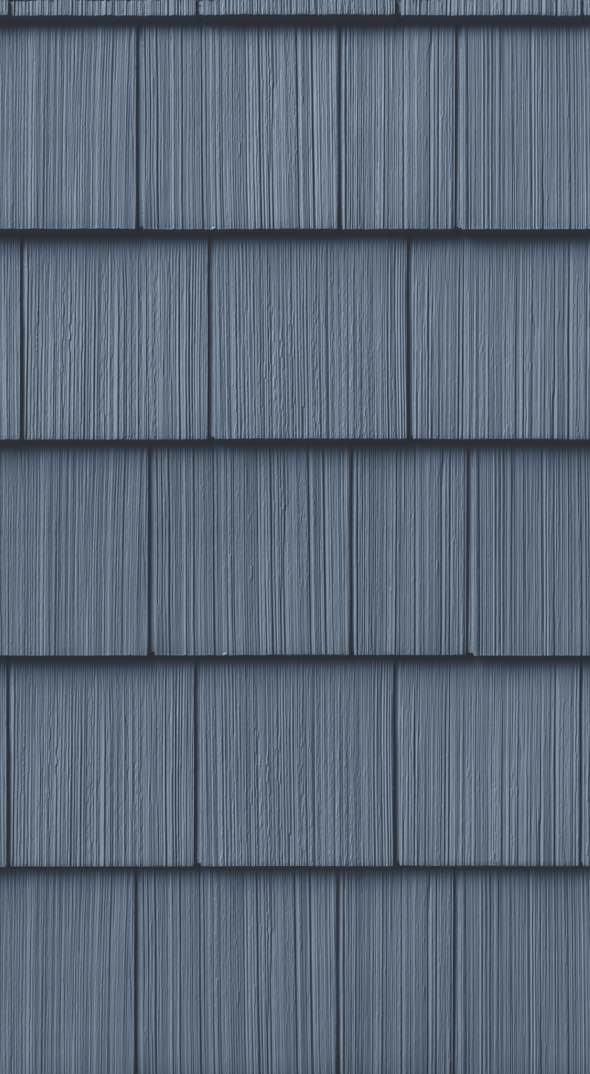 Shake siding in regatta color